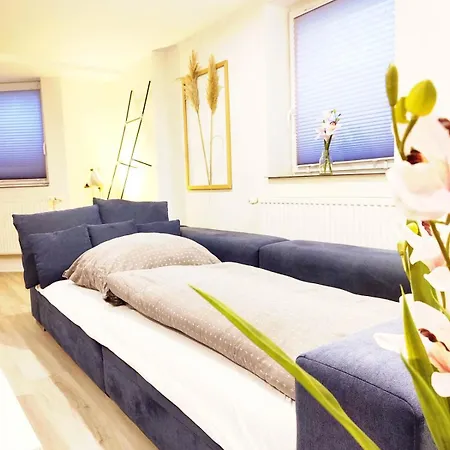 Flair-apartments 'salz & Flair' Naehe Altstadt, 450 M Bahnhof, Fuer Urlaub Oder Geschaeftsreise, Separater Eingang, 24 Std Check-in,wlan, 55 Zoll-fernseher, Streaming, Kueche, Regendusche, 1 Doppelbett, 1 Schlafsofa