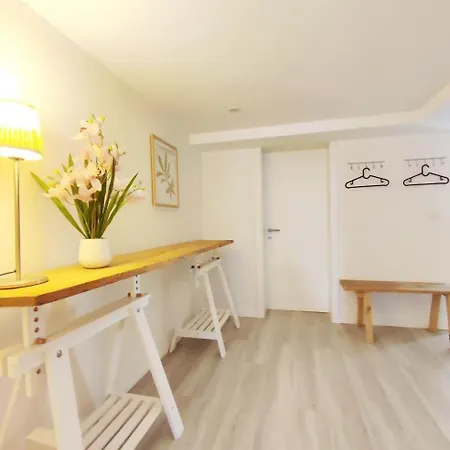 Flair-apartments 'salz & Flair' Naehe Altstadt, 450 M Bahnhof, Fuer Urlaub Oder Geschaeftsreise, Separater Eingang, 24 Std Check-in,wlan, 55 Zoll-fernseher, Streaming, Kueche, Regendusche, 1 Doppelbett, 1 Schlafsofa Apartman